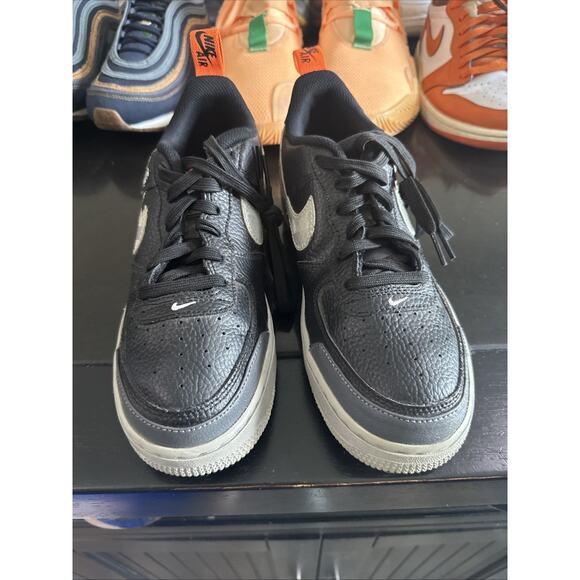 Size 6 (GS) - Nike Air Force 1 LV8 2 Low Under Construction - Black NBS238 - Picture 1 of 5